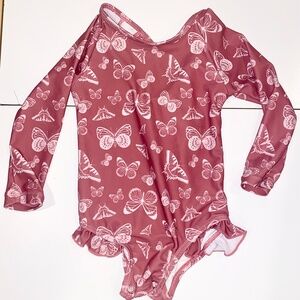 Current Tyed Ruffle Rashguard Swim Suit
